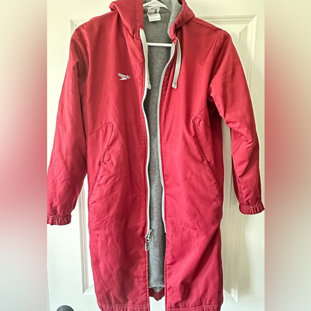 Speedo swim cover up. Like new. Adult Size XXXS but used for Kid Size 5-10.